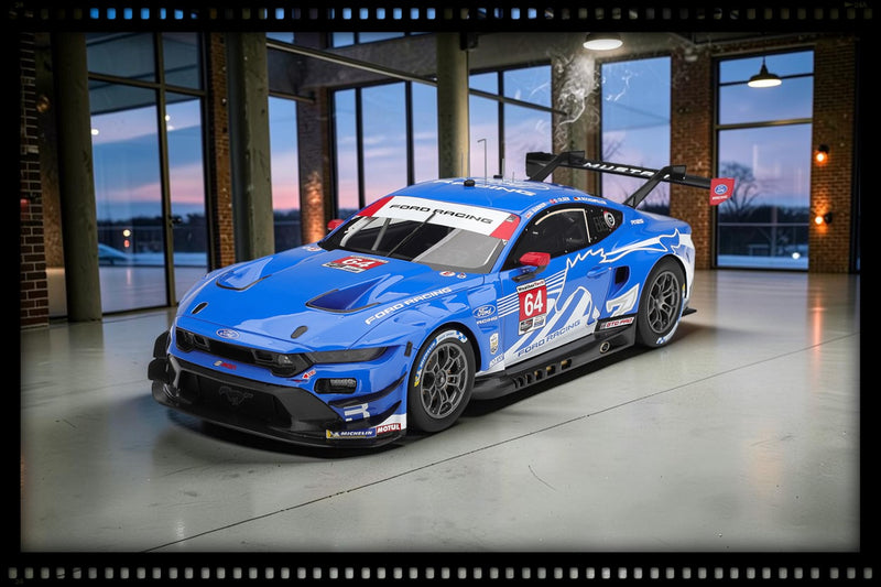 Laad de afbeelding in de Gallery-viewer, FORD MUSTANG GT3 #64 FORD RACING DAYTONA 24 HRS 2026 TOP SPEED 1:18
