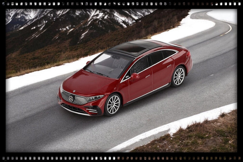 Load image into Gallery viewer, Mercedes-Benz EQS 580 4MATIC RED METALLIC 2024 (LHD) MINI GT 1:64
