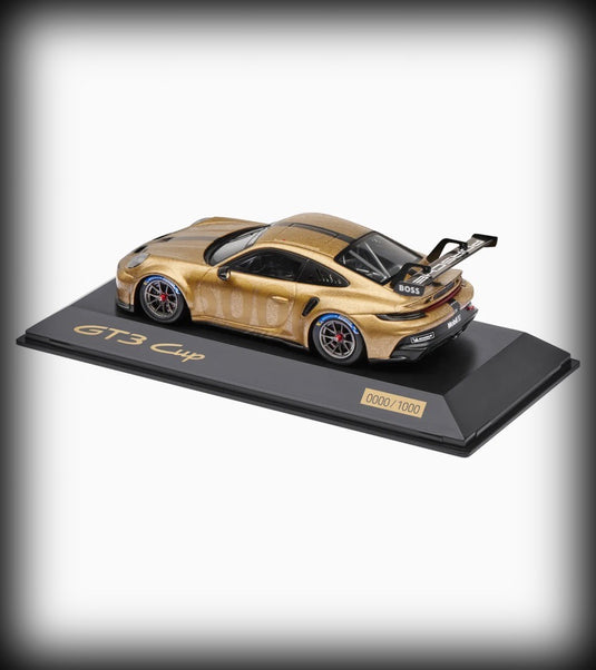 Porsche 911 GT3 CUP (992) 5000 Black/Gold - LIMITED EDITION 5000 pieces - PORSCHE DEALERMODEL 1:43