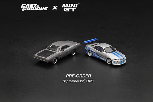 DODGE CHARGER - FAST FIVE - DOMINIC TORETTO 2011 ‼️ENKEL IN BLISTERVERPAKKING‼️ MINI GT 1:64
