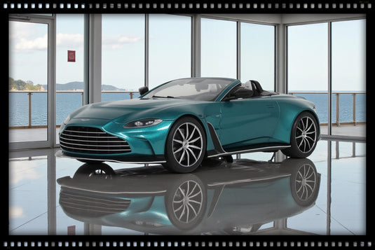 Aston MARTIN V12 VANTAGE ROADSTER TAYOS TURQUOISE GT SPIRIT 1:18
