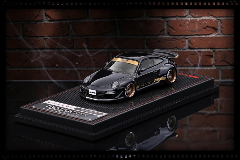 Chargez l'image dans la visionneuse de la galerie, PORSCHE RWB 997 GT3 NOIR IGNITION MODEL 1:64

