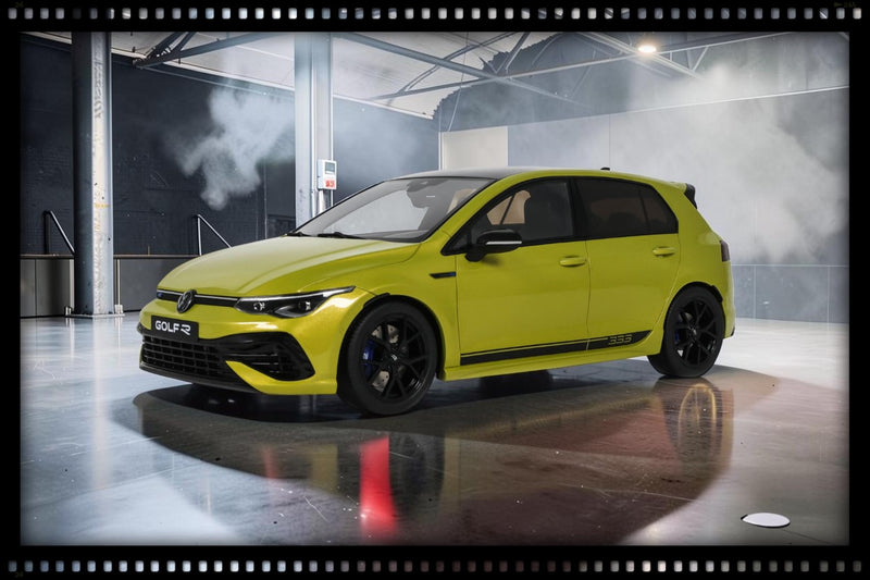 Load image into Gallery viewer, VOLKSWAGEN GOLF VIII R 333 LIMITED EDITION LIME YELLOW METALLIC 2023 OTTOmobile 1:18
