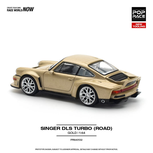 PORSCHE SINGER DLS TURBO (ROAD) GOUD POP RACE 1:64