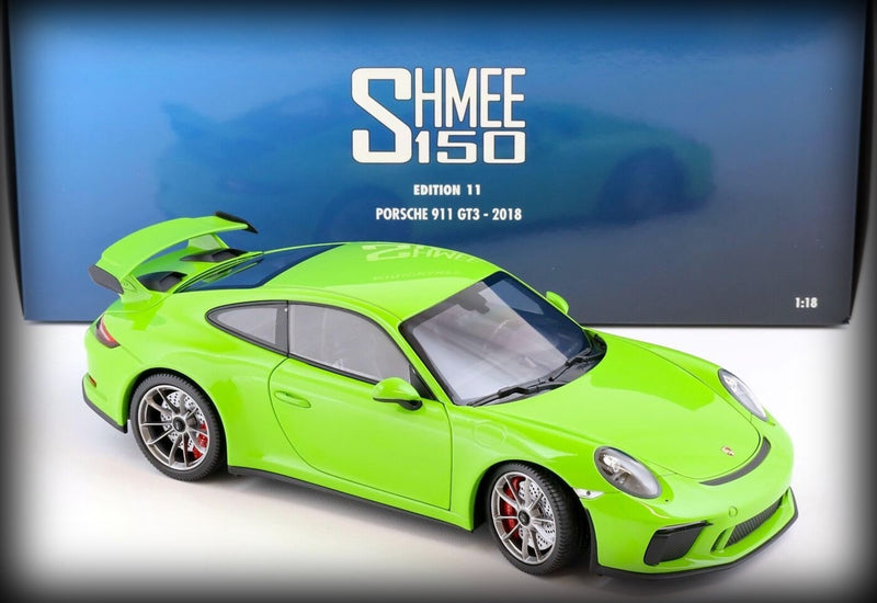Load image into Gallery viewer, Porsche 911 (991) GT3 2018 Shmee 150 Green MINICHAMPS 1:18

