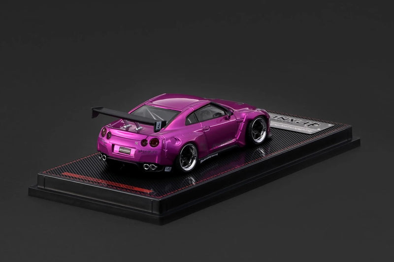 Laad de afbeelding in de Gallery-viewer, NISSAN PANDEM R35 GT-R ROOS METALLIC IGNITION MODEL 1:64
