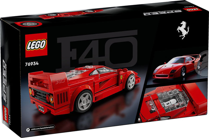 Laad de afbeelding in de Gallery-viewer, FERRARI F40 SUPERCAR ROOD LEGO SPEED CHAMPIONS

