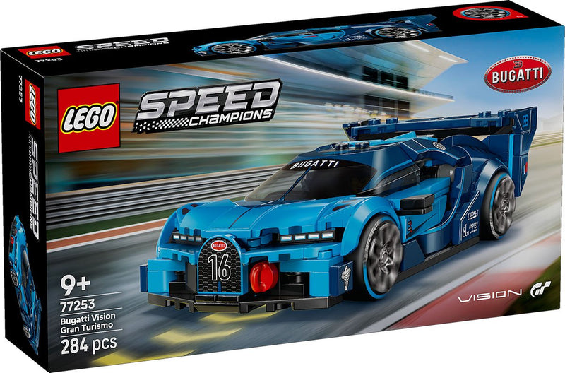 Laad de afbeelding in de Gallery-viewer, BUGATTI VISION GT BLAUW LEGO SPEED CHAMPIONS
