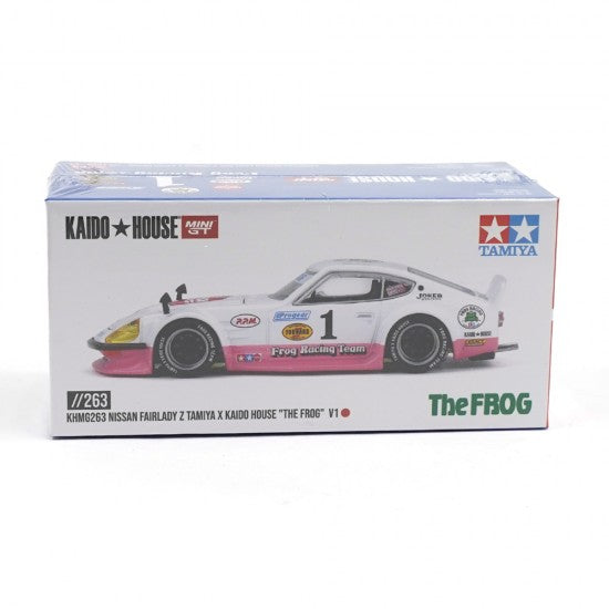 Chargez l'image dans la visionneuse de la galerie, NISSAN FAIRLADY Z TAMIYA LA GRENOUILLE V1 1969 MINI GT 1:64
