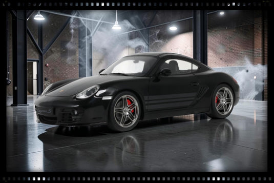 PORSCHE CAYMAN S DESIGN EDITION 1 BLACK 2008 GT SPIRIT 1:18