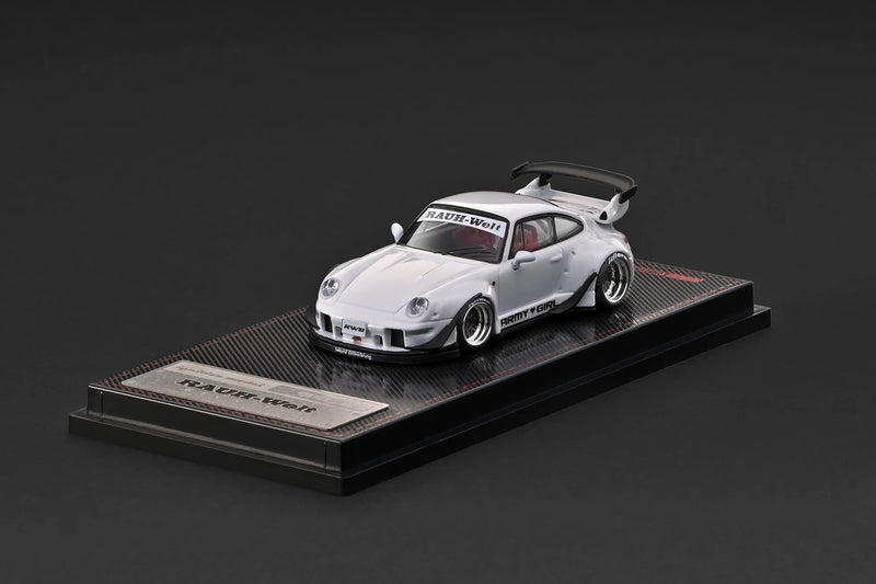 Laad de afbeelding in de Gallery-viewer, PORSCHE RWB 993 WIT IGNITION MODEL 1:64

