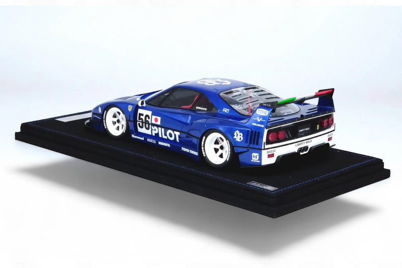 Load image into Gallery viewer, Ferrari LBWK F40 Tokyo Salon 2023 Blue/White INNO18 Models 1:18
