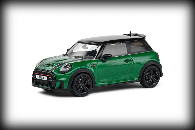 Load image into Gallery viewer, Mini COOPER JOHN WORKS BRITISH RACING GREEN 2023 SOLIDO 1:43
