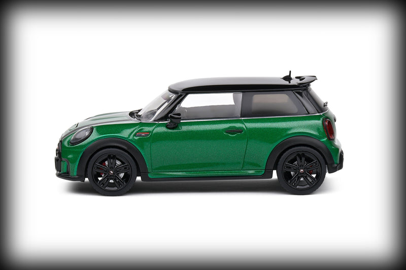 Load image into Gallery viewer, Mini COOPER JOHN WORKS BRITISH RACING GREEN 2023 SOLIDO 1:43
