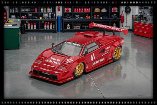 Lamborghini COUNTACH LB- WORKS RED 2025 (LHD) MINI GT 1:64