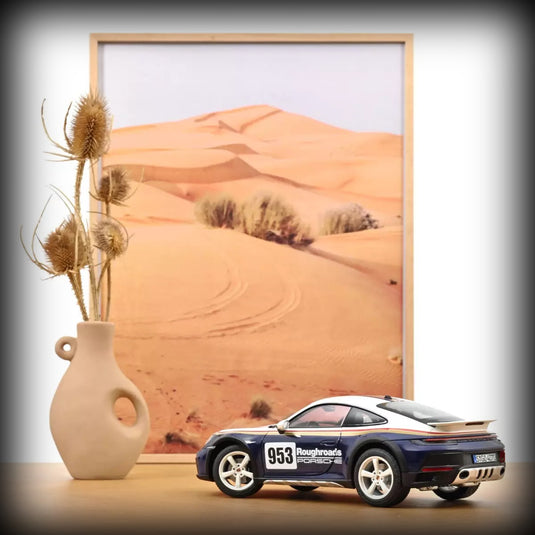 Porsche 911 Dakar 2023 Roughroads Blue/White/Gold/Red NOREV 1:18