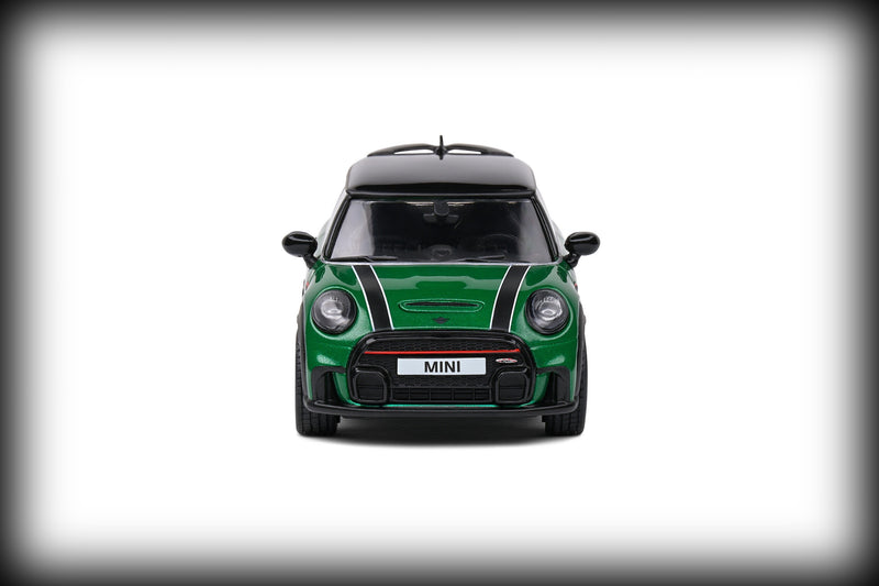 Load image into Gallery viewer, Mini COOPER JOHN WORKS BRITISH RACING GREEN 2023 SOLIDO 1:43
