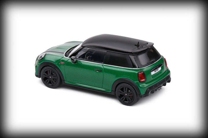 Load image into Gallery viewer, Mini COOPER JOHN WORKS BRITISH RACING GREEN 2023 SOLIDO 1:43
