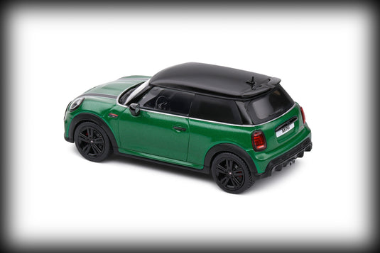 Mini COOPER JOHN WORKS BRITISH RACING GREEN 2023 SOLIDO 1:43