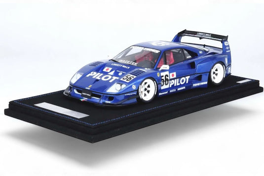 Ferrari LBWK F40 Tokyo Salon 2023 Blue/White INNO18 Models 1:18
