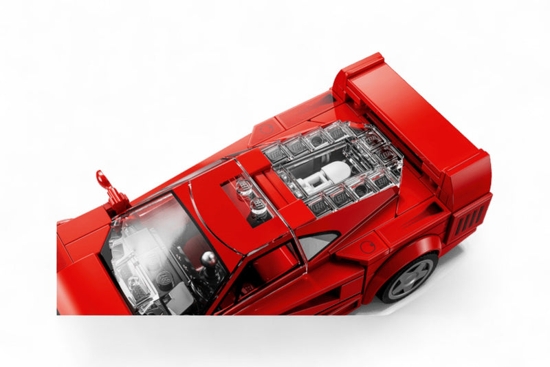 Laad de afbeelding in de Gallery-viewer, FERRARI F40 SUPERCAR ROOD LEGO SPEED CHAMPIONS
