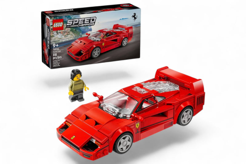 Laad de afbeelding in de Gallery-viewer, FERRARI F40 SUPERCAR ROOD LEGO SPEED CHAMPIONS
