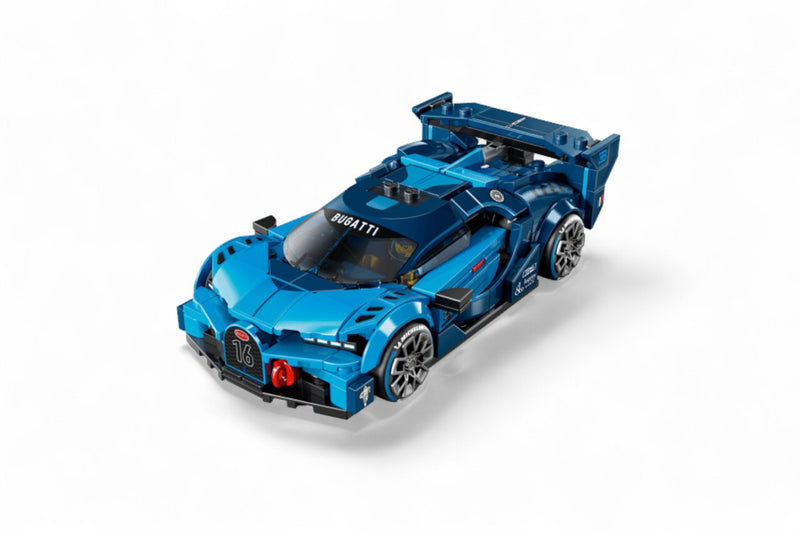 Laad de afbeelding in de Gallery-viewer, BUGATTI VISION GT BLAUW LEGO SPEED CHAMPIONS
