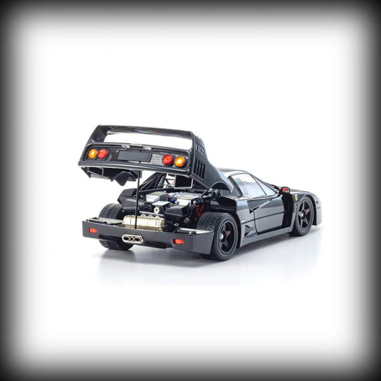 Ferrari F40 (1987) BLACK – KYOSHO 1:18 Scale Model – Iconic Supercar Replica