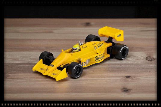 Lotus 99T #12 Ayrton Senna 1987 Monaco Grand Prix Winner (LHD) MINI GT 1:64