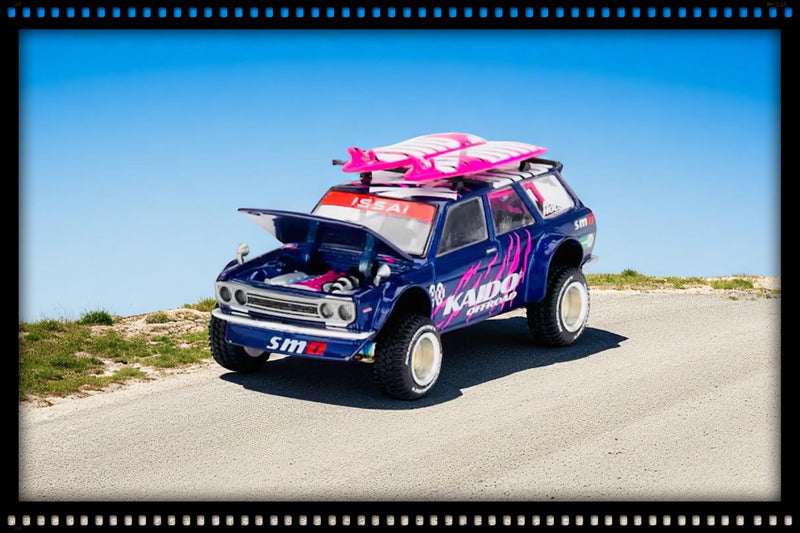 Load image into Gallery viewer, Datsun 510 WAGON 4X4 KAIDO OFFROAD V2 1969 MINI GT 1:64

