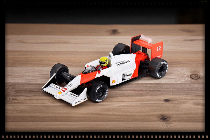 Load image into Gallery viewer, McLaren MP4/4 #12 Ayrton Senna 1988 Japanese Grand Prix Winner (LHD) MINI GT 1:64
