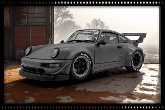 ‼️LIMITED EDITION‼️  Porsche RWB BODYKIT NARDO GREY 2024 + FIGURE SOLIDO 1:18