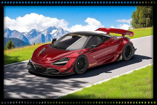 McLaren 720S LB-WORKS GEM RED 2024 TOP SPEED 1:18