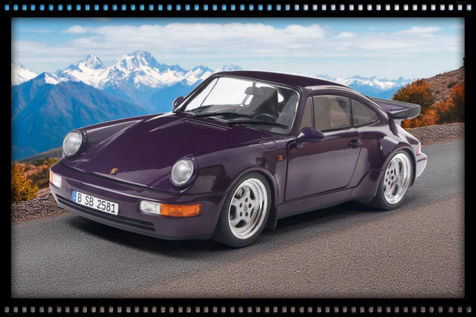 Porsche 911 (964) TURBO VIOLET BLUE METALLIC 1990 SOLIDO 1:18