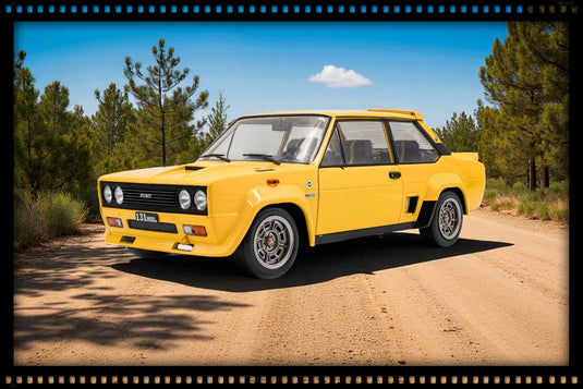 Fiat 131 ABARTH YELLOW 1980 SOLIDO 1:18