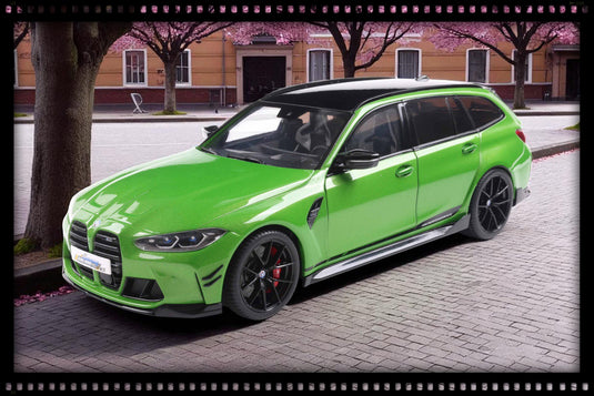 Bmw M3 TOURING WITH PERFORMANCE PARTS GREEN METALLIC 2024 SOLIDO 1:18