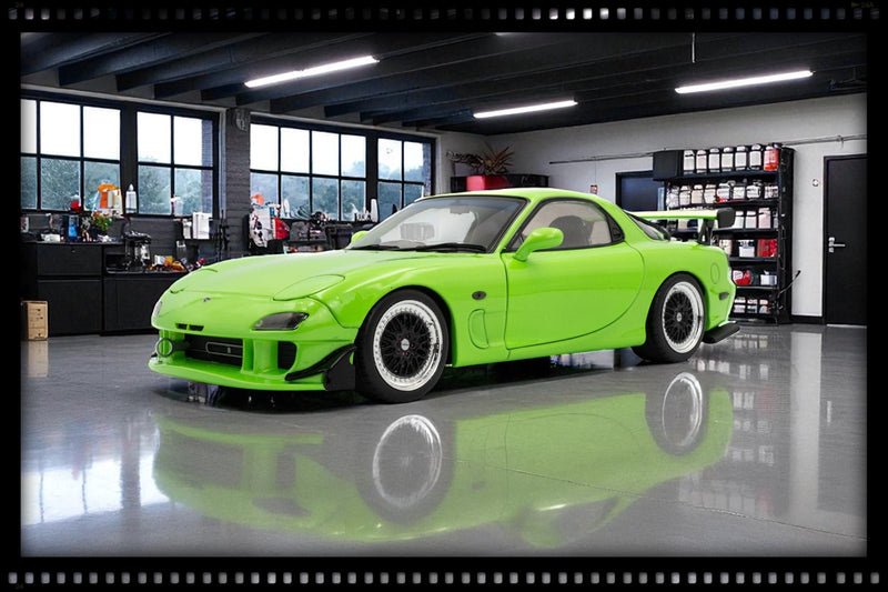 Load image into Gallery viewer, Mazda RX7 FD3RS SOLIDO WORKS NEON GREEN 1999 SOLIDO 1:18
