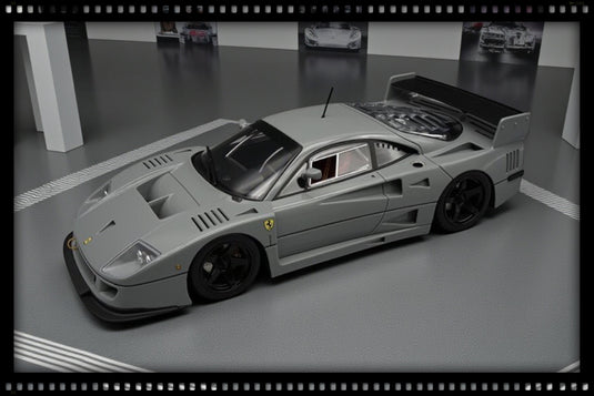 Ferrari F40 LM 1996 Press Version Grey with black rims (LIMITED EDITION Nr.67/90 With leather base / No Case) TECNOMODEL 1:18
