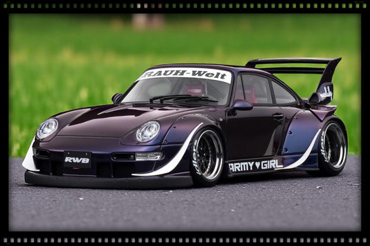 Porsche RWB 993 Purple IGNITION MODEL 1:18