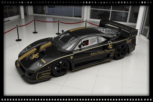 Ferrari F40 LM JPS 1996 Black (LIMITED EDITION Nr.25/75 With leather base & Case) TECNOMODEL 1:18