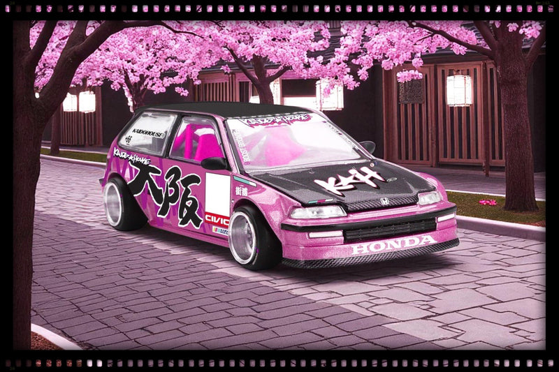 Load image into Gallery viewer, Honda CIVIC (EF) KAIDO LOOP SPEC V1 1987 MINI GT 1:64
