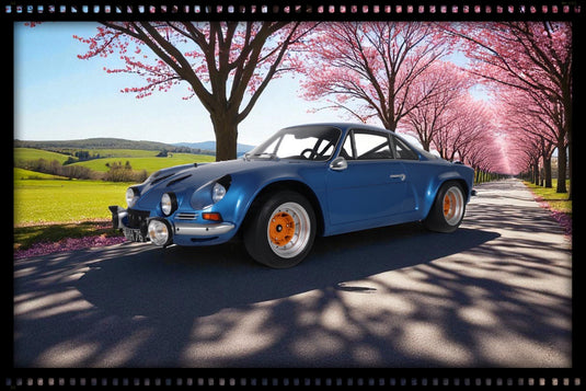 RENAULT ALPINE A110 1800 GROUPE 4 BLUE 1973 GT SPIRIT 1:8