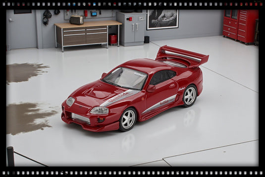 Toyota SUPRA MK4 (A80) VEILSIDE COMBAT V-I RED 1994 (LHD) MINI GT 1:64