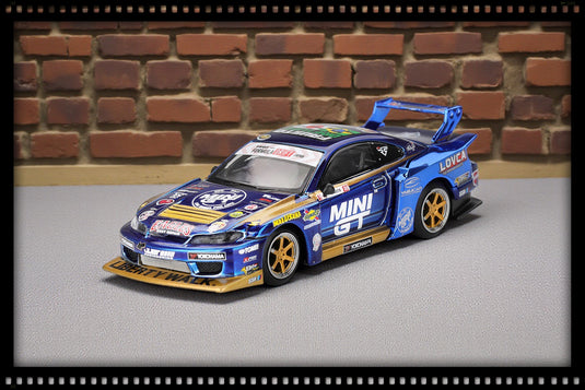 Nissan SILVIA S15 LB-SUPER SILHOUETTE #555 TEAM MINI GT LIBERTY WALK FORMULA DRIFT 2025 (RHD) MINI GT 1:64
