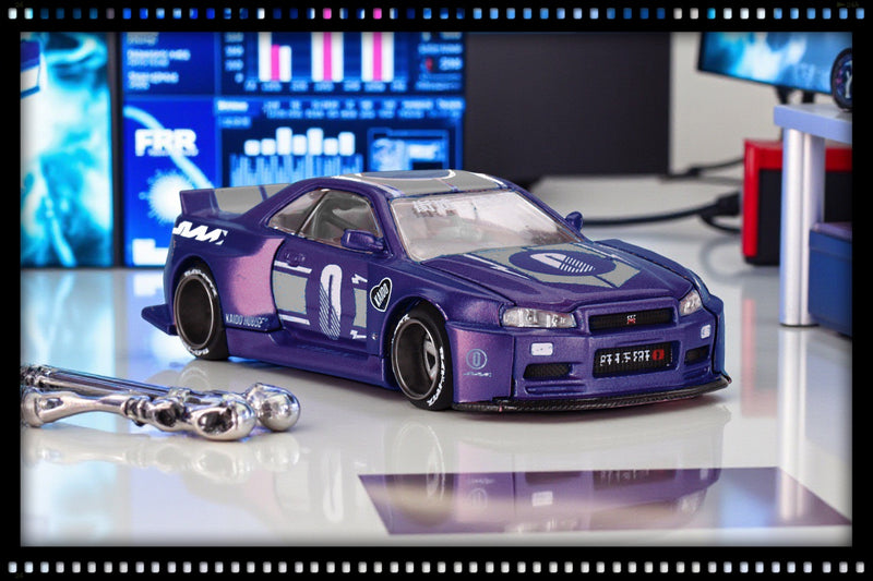 Laad de afbeelding in de Gallery-viewer, Nissan SKYLINE GT-R (R34) KAIDO RACING FACTORY V2 MINI GT 1:64
