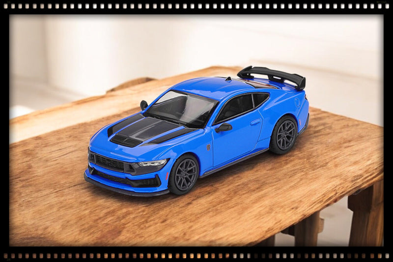 Load image into Gallery viewer, Ford MUSTANG DARK HORSE GRABBER BLUE 2024 (LHD) MINI GT 1:64

