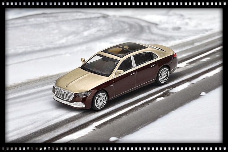 Load image into Gallery viewer, Mercedes MAYBACH S680 GOLD/DARK RED METALLIC 2024 (LHD) MINI GT 1:64
