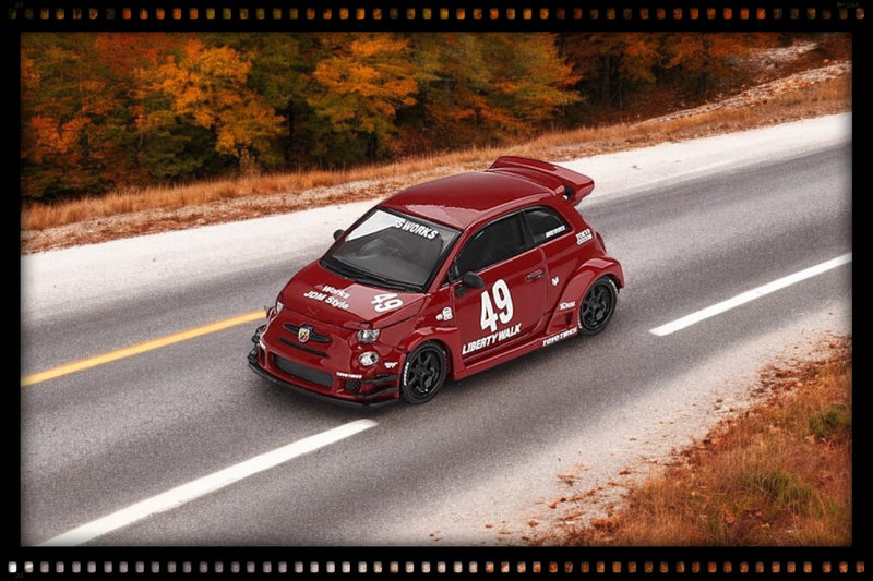Load image into Gallery viewer, Fiat ABARTH 595 LB-WORKS X ABAS WORKS RED 2024 (LHD) MINI GT 1:64
