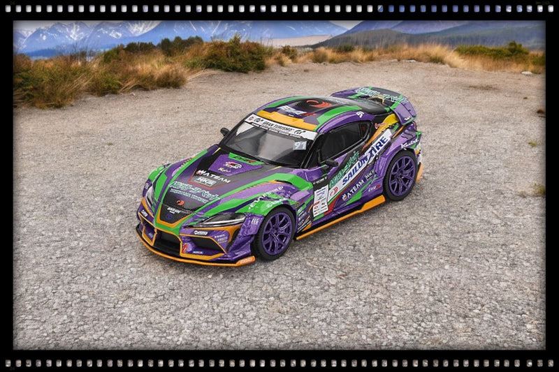 Load image into Gallery viewer, Toyota GR SUPRA KUHL D1GP EVANGELION RACING 2021 (LHD) MINI GT 1:64
