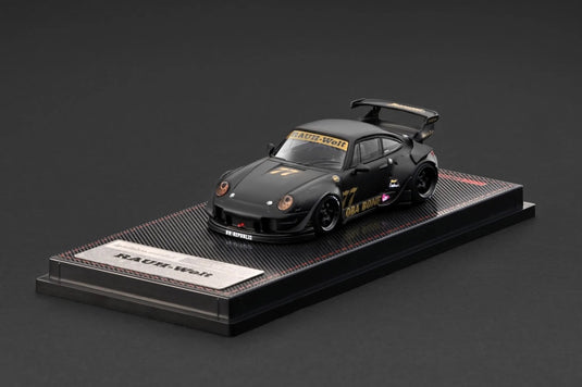 PORSCHE RWB 993 MAT ZWART IGNITION MODEL 1:64
